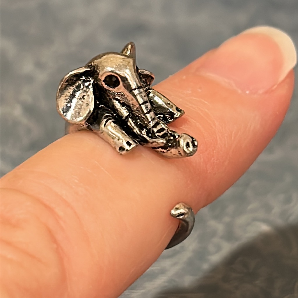 Elephant Silver Ring